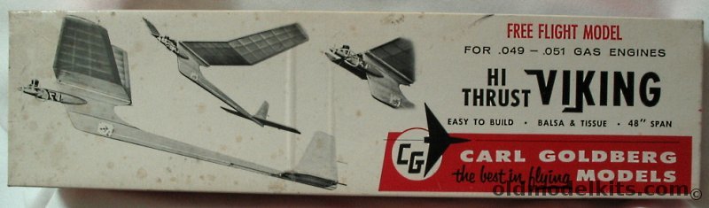 Carl Goldberg Models Hi Thrust Viking - 48 inch Wingspan .049-.051  Gas Free Flight Airplane, G10-350 plastic model kit